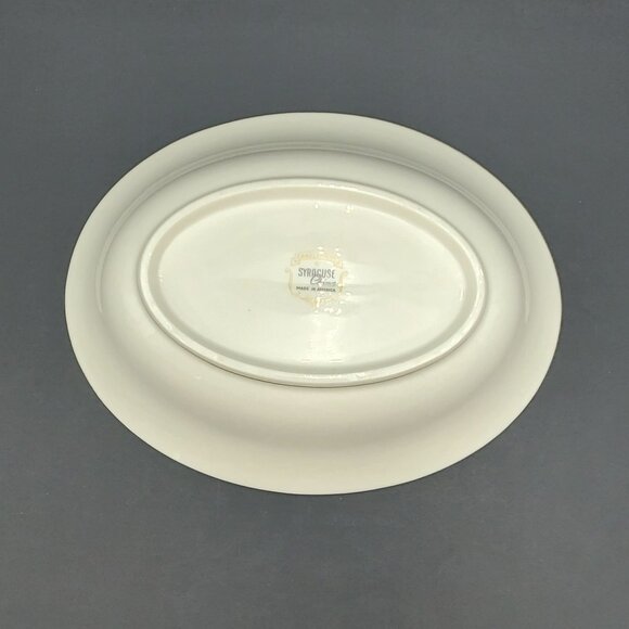 Syracuse China Candlelight Oval Vegetable Bowl Syracuse Floral 10" Serving Bowl - Picture 8 of 9